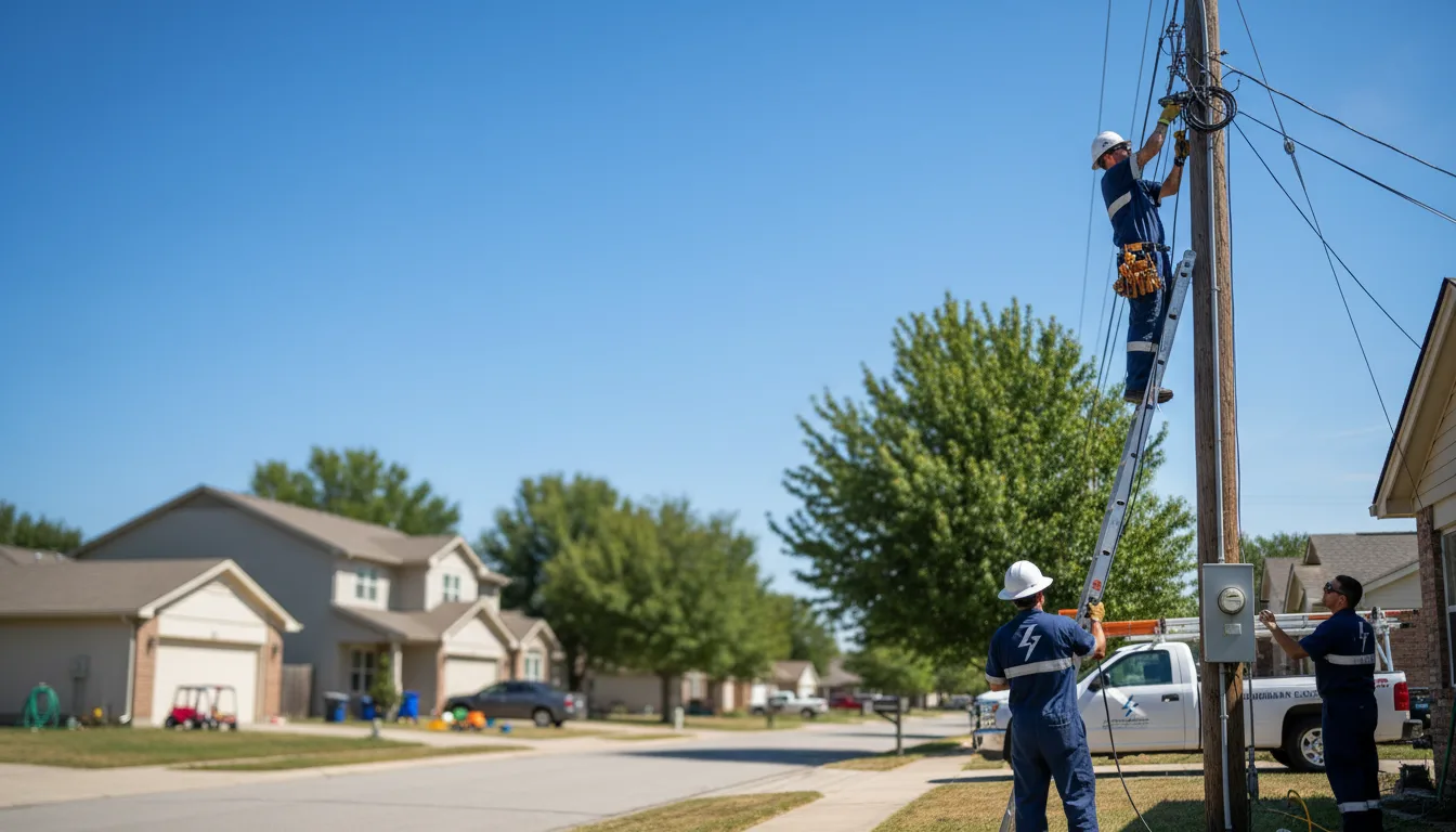 Residential electrician providing installation services in Rome, MS